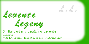 levente legeny business card